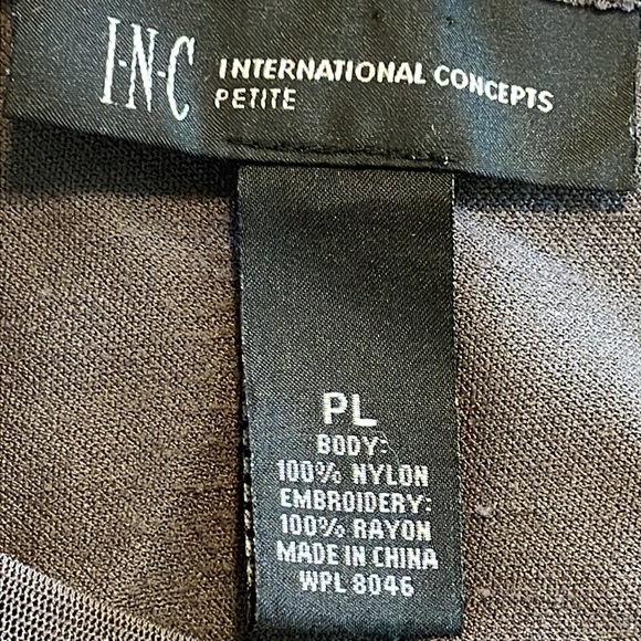 Pretty Grey mesh with built in Cami and embroidered top - Picture 8 of 8